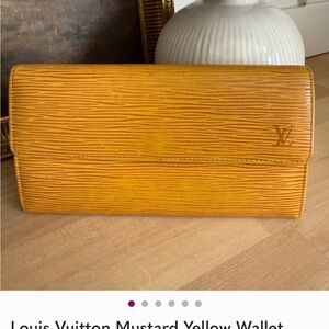 Louis Vuitton authentic Golden Yellow Clutch- Pristine condition